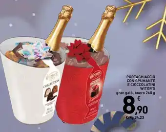 Spazio Conad Portaghiaccio con spumante e cioccolatini witor's offerta