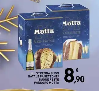 Spazio Conad Strenna buon natale panettone/ buone feste pandoro motta offerta