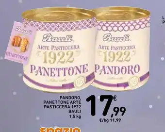 Spazio Conad Pandoro, panettone arte pasticcera 1922 bauli offerta