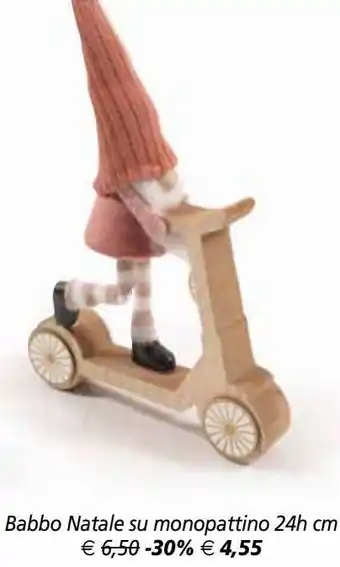 Il Gigante Babbo natale su monopattino offerta