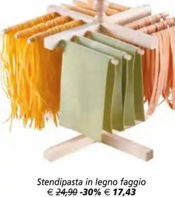 Stendipasta in legno faggio