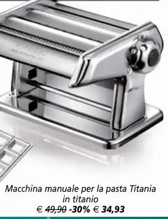 Il Gigante Macchina manuale per la pasta titania in titanio offerta
