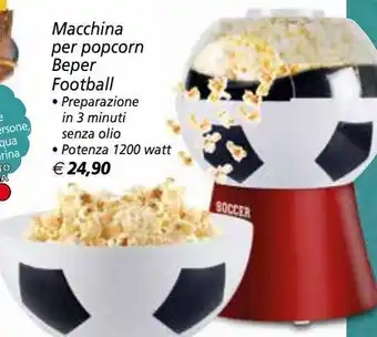 Macchina per popcorn beper football