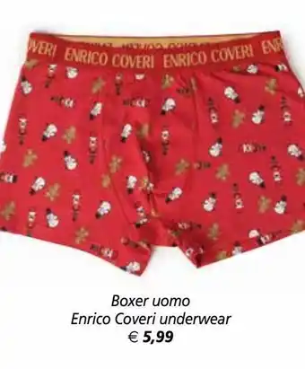 Il Gigante Boxer uomo enrico coveri underwear offerta