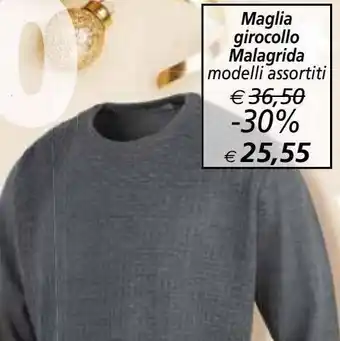 Il Gigante Maglia girocollo malagrida offerta