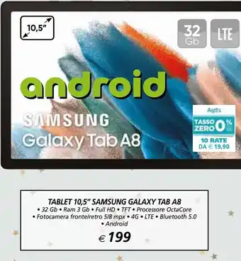 Il Gigante Tablet samsung galaxy tab a8 offerta