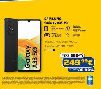 Euronics Samsung galaxy a33 5g offerta