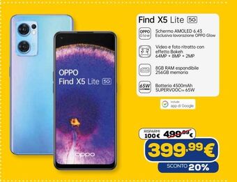 Euronics Find x5 lite 5g offerta