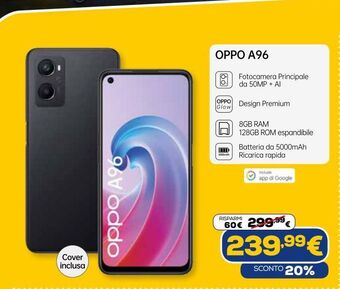 Euronics Oppo a96 offerta