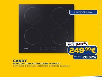 Euronics Piano cottura a induzione candy - ci642ctt offerta