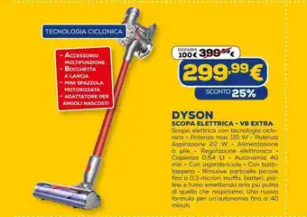 Euronics Scopa elettrica dyson - v8 extra offerta