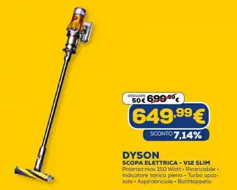 Euronics Scopa elettrica dyson - v12 slim offerta