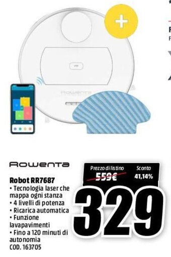 MediaWorld Rowenta Robot RR7687 offerta