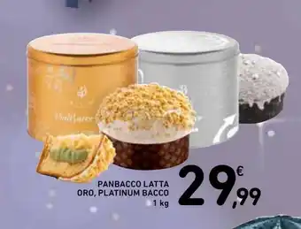 Spazio Conad Panbacco latta oro, platinum bacco offerta