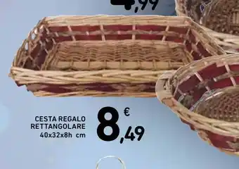 Cesta regalo rettangolare