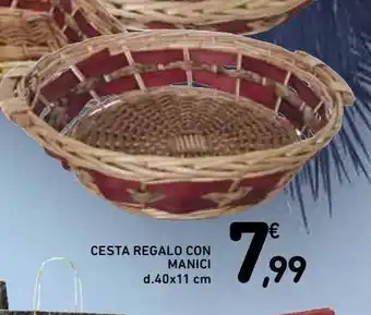 Spazio Conad Cesta regalo con manici offerta