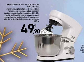 Spazio Conad Impastatrice planetaria nodis nd-chef800 offerta