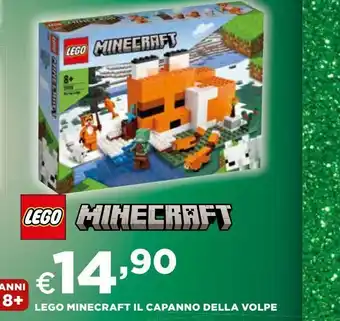 Ipercoop Lego minecraft il capanno della volpe offerta