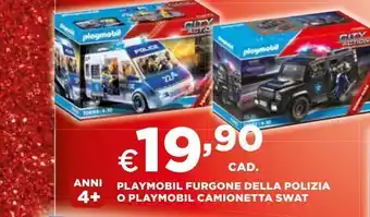 Ipercoop Playmobil furgone della polizia o playmobil camionetta swat offerta