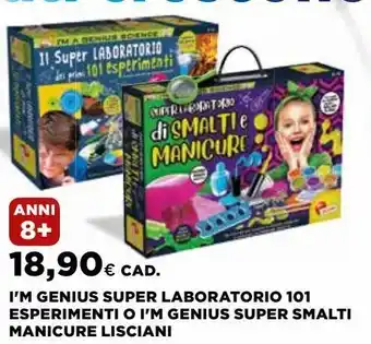 Ipercoop I'm a genius super laboratorio 101 esperimenti o i'm a genius super smalti manicure lisciani offerta