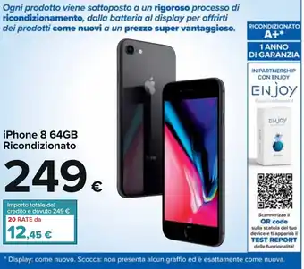 Carrefour iPhone 8 64GB Ricondizionato offerta