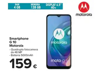 Carrefour Motorola Smartphone G 10 offerta