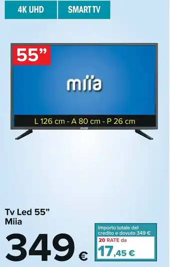 Carrefour Miia Tv Led 55" offerta