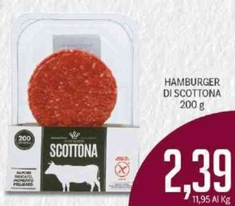 Supermercati Piccolo Hamburger di Scottona 200 g offerta