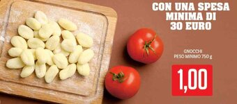 Supermercati Piccolo Gnocchi Peso Minimo 750 g offerta