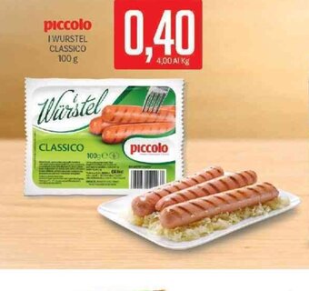 Supermercati Piccolo Piccolo I Wurstel Classico 100 g offerta
