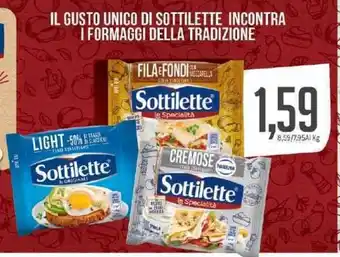 Supermercati Piccolo Il Gusto Unico di Sottilette INcontra I Formaggi Della Tradizione offerta