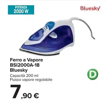 Carrefour Bluesky Ferro a Vapore BSI2000A-18 offerta