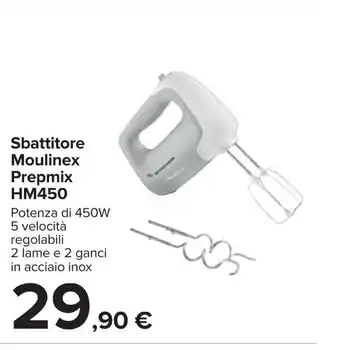 Carrefour Sbattitore Moulinex Prepmix H450 offerta
