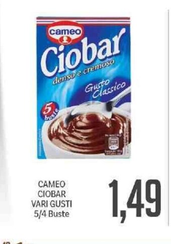 Supermercati Piccolo Cameo Ciobar Vari Gusti 5/4 Buste offerta
