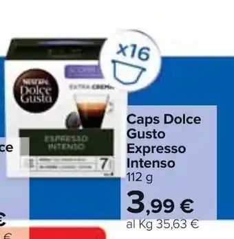 Carrefour Nescafé Caps Dolce Gusto Expresso Intenso 112g offerta