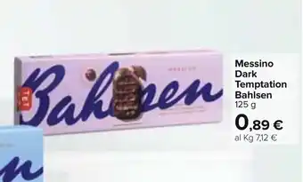 Carrefour Bahlsen Dark Temptation Messino 125g offerta