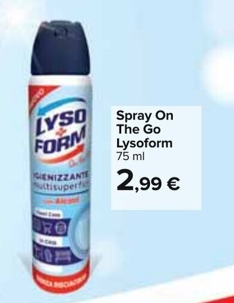 Carrefour Lysoform Spray On The Go 75ml offerta