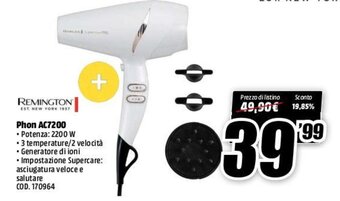 MediaWorld Remington Phon AC7200 offerta