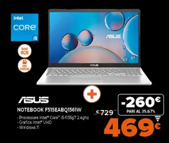 Asus Notebook F515EABQ1561W