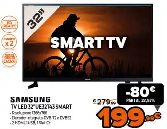 Samsung TV LED 32" UE32T43 Smart