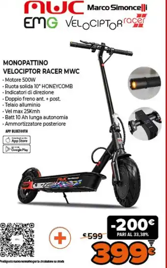 Monopattino Velociptor Racer MWC
