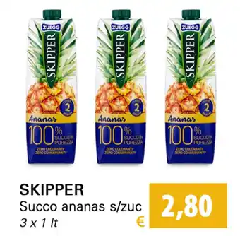 Iper Tosano Skipper Succo ananas s/zuc 3x1lt offerta