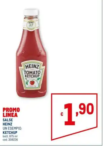 Metro Heinz Ketchup Salse 875ml offerta