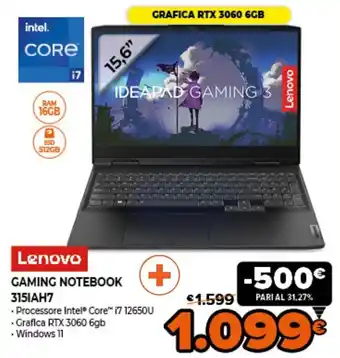 Lenovo Gaming Notebook 315IAH7