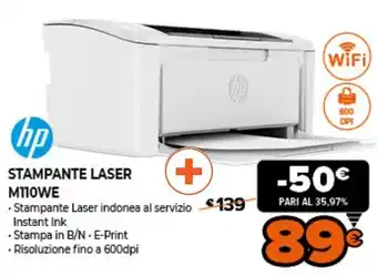 HP Stampante Laser M110WE