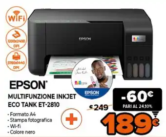 Epson Multifunzione Inkjet Eco Tank ET-2810