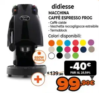 Didiesse Macchina Caffè Espresso Frog