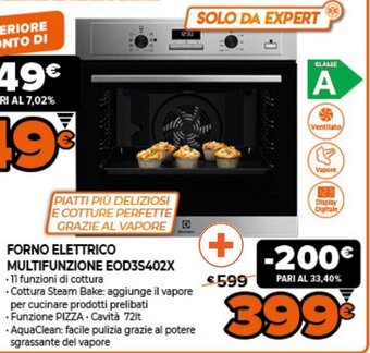 Electrolux Forno Elettrico Multifunzione EOD3S402X