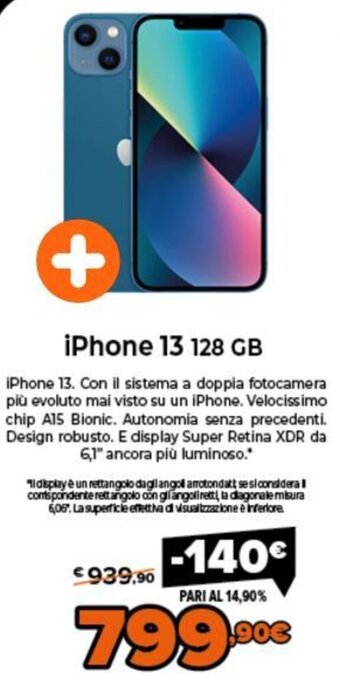 Expert iPhone 13 128 GB offerta