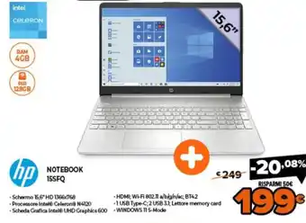 Expert HP Notebook 15SFQ offerta